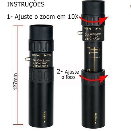 Imagem de Monóculo Luneta 10-30x25  Profissional Tático Telescópio GT423 - Lorben