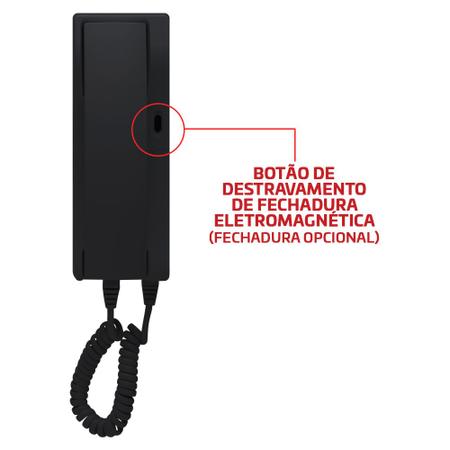 Imagem de Monofone Extensão Para Porteiro Eletrônico Interfone Central De Portaria PT-275