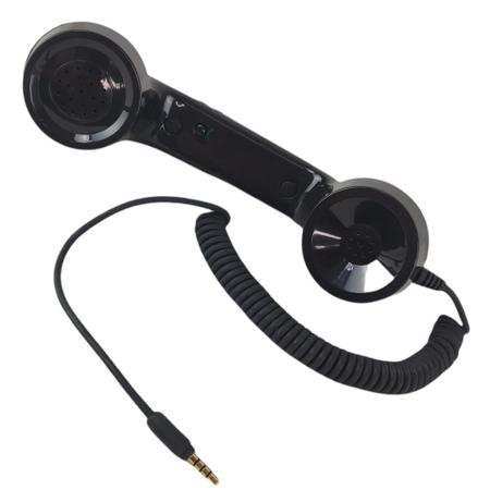 Imagem de Monofone Pop Phone Microfone Kit 2 Und Ligaçoes Telefone Celular Chamadas Vintage Portatil Fone Ouvido P2 Retro