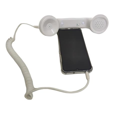 Imagem de Monofone Pop Phone Microfone P2 Kit 4 Und Fone Ouvido Enfeite Retro Celular Telefone Smartphone Decoraçao Vintage Chamadas Ligaçao Portatil