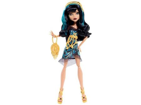 Boneca Usada Monster High - Cleo de Nile - Coleção Monstros, Câmara e Ação  - Original