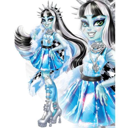 Boneca Mattel Monster High Skulltimates Secrets Frankie Stein - Azul