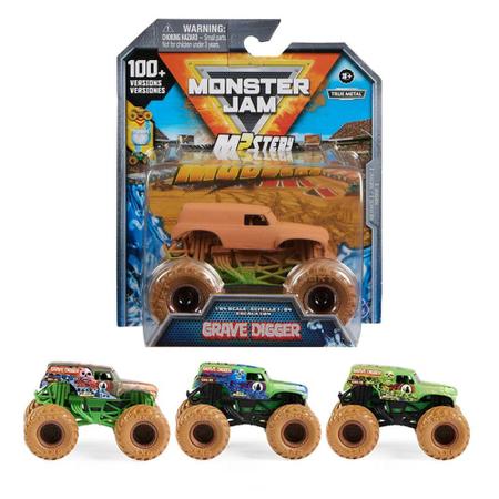 Mini Veículo e Figura - Monster Jam - 1/64 - Bumerang Brinquedos