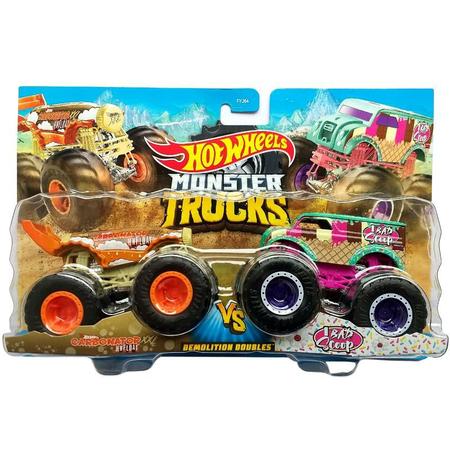 Conjunto com 2 Carrinhos Hot Wheels - Monster Trucks - Demolition