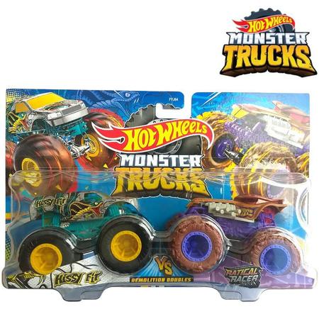 Hot Wheels Monster Trucks Veículo de Brinquedo 1:64 Pacote de 2 -  EletroTrade