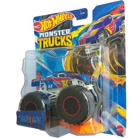 Hot Wheels Monster Trucks 1:24 Veículos Em Escala, Caminhões De Brinquedo  Metálicos Fundidos Colecionáveis Com Rodas Gigantes &, Chassi Estilizado  - Carrefour