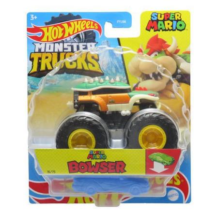 Carrinho Hot Wheels Monster Trucks Super Mario Bowser - Mattel