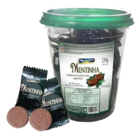Montevérgine, Chocolate Com Menta, Mentinha 65 Pastilhas Imagem de Montevérgine, Chocolate Com Menta, Mentinha 65 Pastilhas