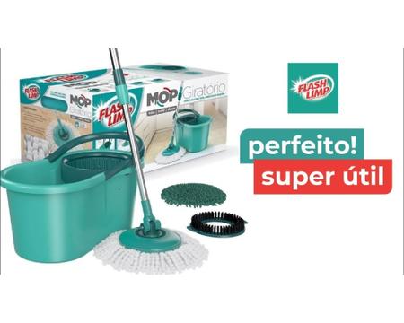 Imagem de Mop Giratório 360 Esfregão Microfibra MOP5010 Fit 08 litros MOP5010 Flash Limp