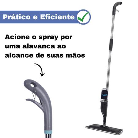 Imagem de Mop Giratório Spray Refil Limpeza Flash Mágico Rodo Esfregão