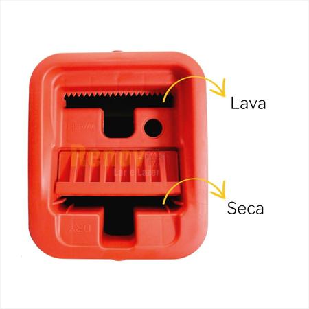 Imagem de Mop Kit De Limpeza Com Esfregão E Balde De Plástico Compacto