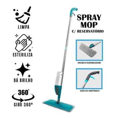 Imagem de Mop Spray Rodo Vassoura Mágica Esfregão com Reservatório - 123 Útil