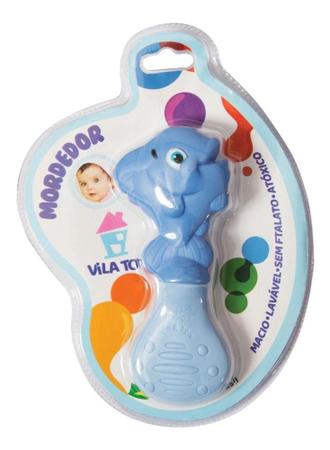 Mordedor Bebê Peixinho Azul - Vila Toy Imagem de Mordedor Bebê Peixinho Azul - Vila Toy