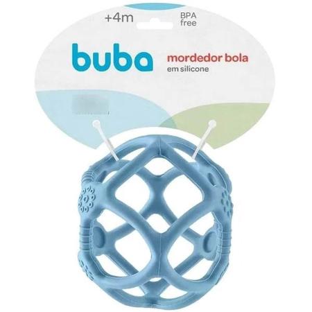 Mordedor bola em silicone azul buba Imagem de Mordedor bola em silicone azul buba