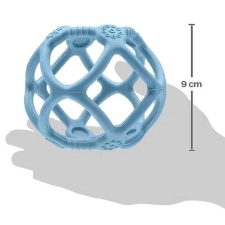 Mordedor bola em silicone azul buba Imagem de Mordedor bola em silicone azul buba