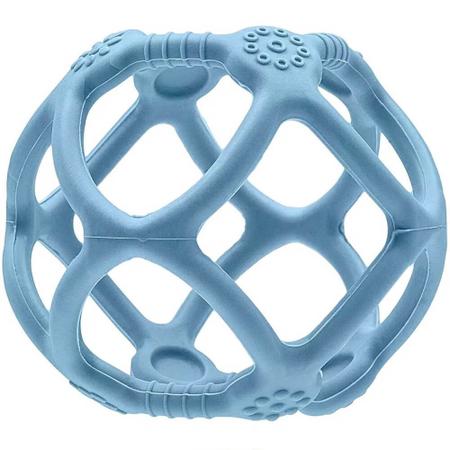 Mordedor bola em silicone azul buba Imagem de Mordedor bola em silicone azul buba
