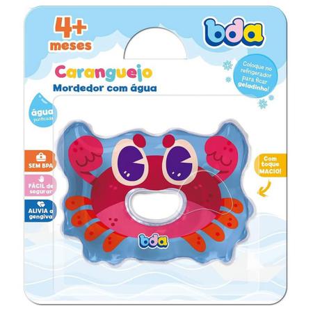 Mordedor De Agua Peixinho E Caranguejo BDA Toyester Sortido Imagem de Mordedor De Agua Peixinho E Caranguejo BDA Toyester Sortido