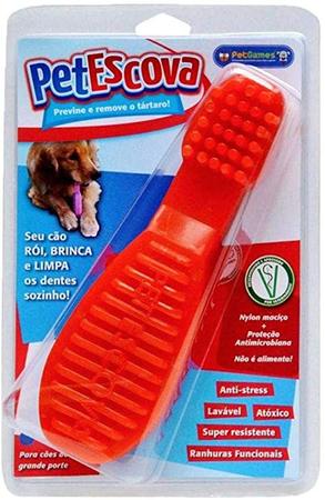 Mordedor 4 Dogs Nylon Pet Games - P - Vermelho, Rói, Brinca e Limpa os  Dentes