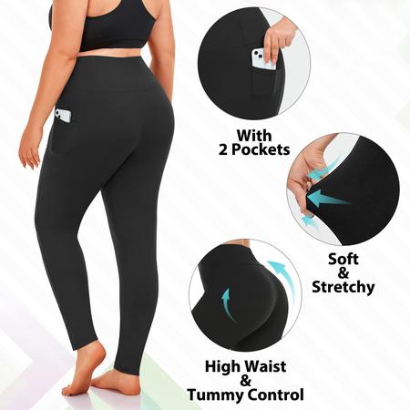 MOREFEEL Plus Size Leggings for Women-Stretchy X-Large-4X