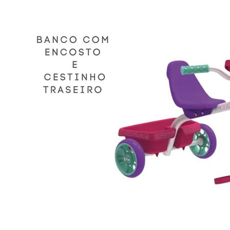 Triciclo infantil suporta 80 kilos bandeirante divertido - Velotrol e  Triciclo a Pedal - Magazine Luiza