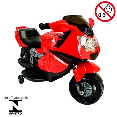 Moto Elétrica Infantil BW044 6V - Vermelha