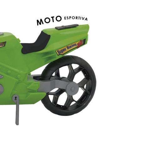 Moto Corrida Esportiva Super360 Brinquedo Criança Grande39cm