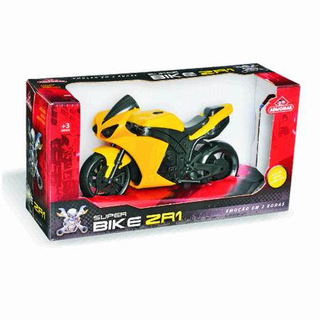 Brinquedo Moto Corrida Super Bike ZR1 na Caixa em Promoção na