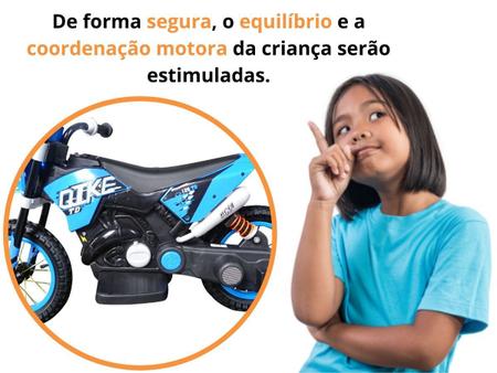 Moto Elétrica Infantil Criança +3 Anos Motocross 6V 2-3 Km/h Até 25kg Com  Som ImportWay - Moto Elétrica Infantil - Magazine Luiza