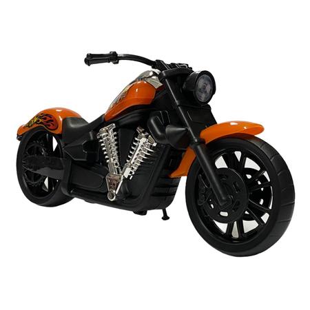 Moto de Brinquedo Chopper American Classic Miniatura - Bs Toys Imagem de Moto de Brinquedo Chopper American Classic Miniatura