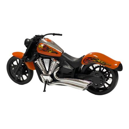 Moto de Brinquedo Chopper American Classic Miniatura - Bs Toys Imagem de Moto de Brinquedo Chopper American Classic Miniatura