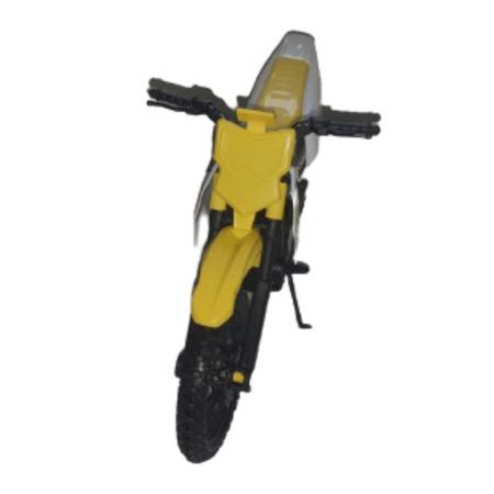 Brinquedo Moto Trilha Motocross Pneu Borracha Amortecedor - Kendy