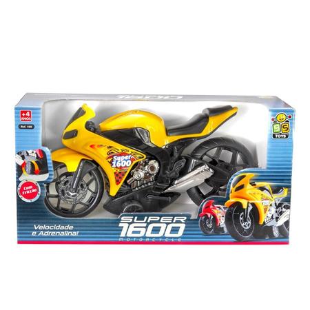 Moto 1600 C/ Rodas Fricção Bonita Coleção Corrida Infantil - Fullcommerce -  Caminhões, Motos e Ônibus de Brinquedo - Magazine Luiza