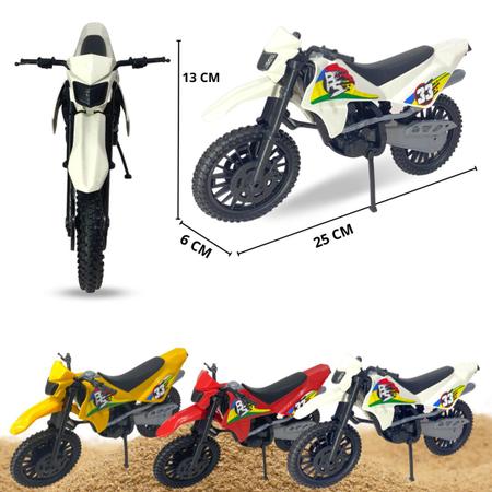 Moto De Brinquedo Motocross 28cm Moto De Trilha Infantil F114