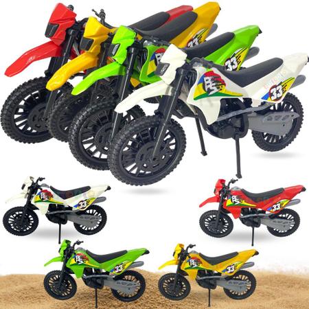 Moto De Brinquedo Motocross 28cm Moto De Trilha Infantil F114