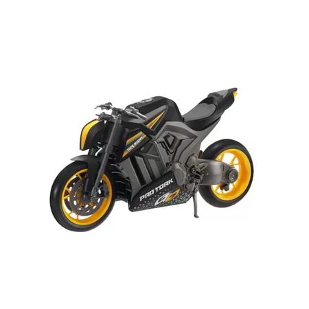 Imagem de Moto de Corrida Pro Tork com Pneu de Borracha Brinquedo Sortido Velocidade Adrenalina Garantida nessa moto incrível