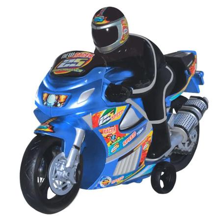 Moto de Corrida Racer Fricção com Som de Motor Várias Cores Lider Brinquedo  - Caminhões, Motos e Ônibus de Brinquedo - Magazine Luiza