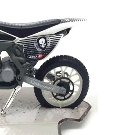 Moto de Corrida Super Cross SXT Branca Usual Brinquedos