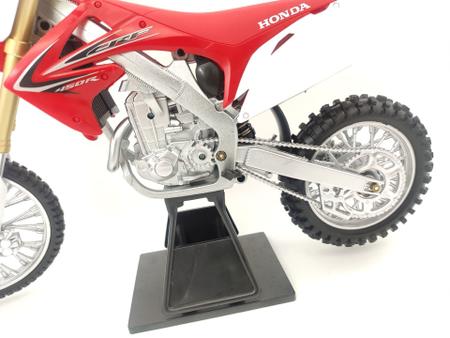 Moto de Ferro Trilha Miniatura Honda CRF 450R 1:6 na Caixa New-Ray
