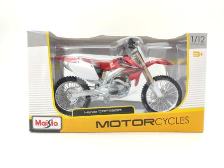 MINIATURA MOTO CROSS TRILHA HONDA CRF 450R ESCALA 1:18