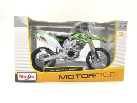 Miniatura Moto Trilha Kawasaki Klx250sr Motinha Ferro Maisto