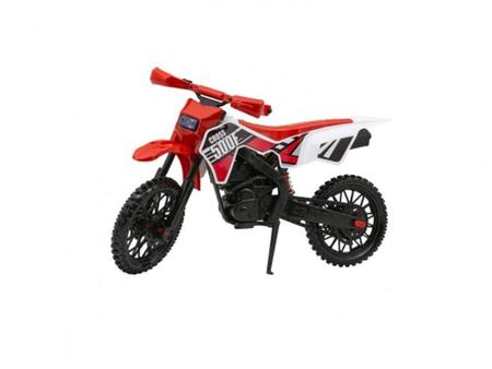 Kit 3 Moto De Trilha 25cm Brinquedo Com Descanso De Apoio Atacado