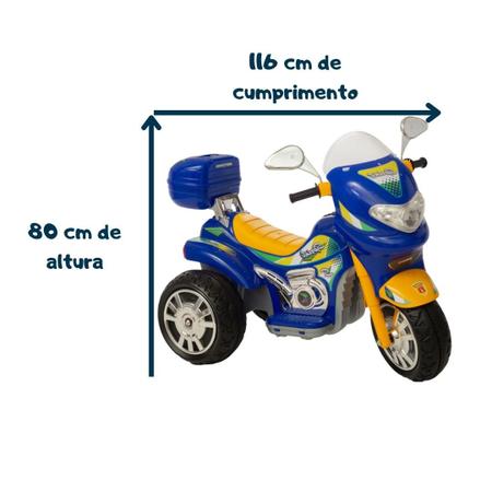 Moto Elétrica Infantil Som E Luz Sprint Turbo Azul 12v Criança Suporta Até  35 Kg Grande Azul Biemme - Moto Elétrica Infantil - Magazine Luiza