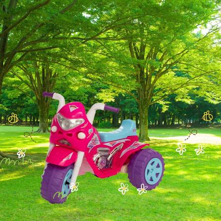 Moto Elétrica Infantil Feminina Super Girls 6 V- Biemme - Isas Brinquedos e  Bikes