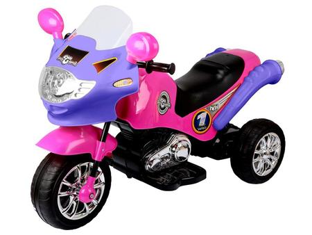 Moto Eletrica Infantil Motocross Rosa Homeplay 242