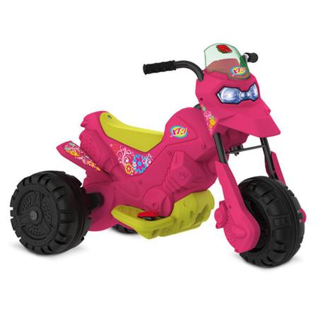 Imagem de Moto Elétrica Bandeirante Infantil PINK XT3 Até 25kg Rosa