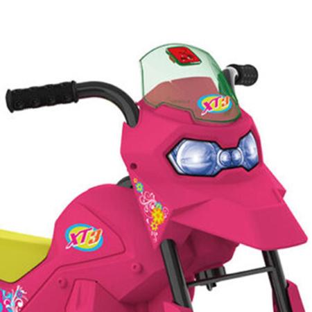 Imagem de Moto Elétrica Bandeirante Infantil PINK XT3 Até 25kg Rosa