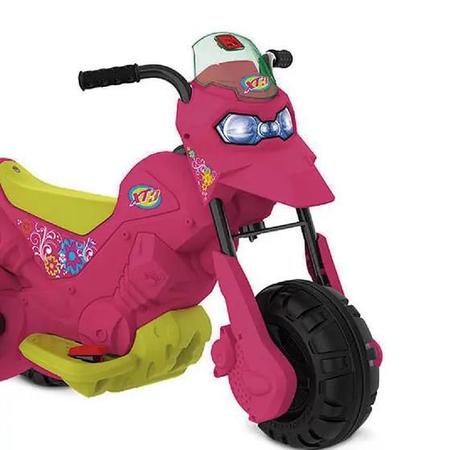 Moto Eletrica Infantil Bandeirante XT3 6V Fashion Rosa Pink - Maçã Verde  Baby