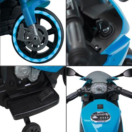 Moto Eletrica Infantil Menino Menina 6v Azul - Importway - Auto Equip