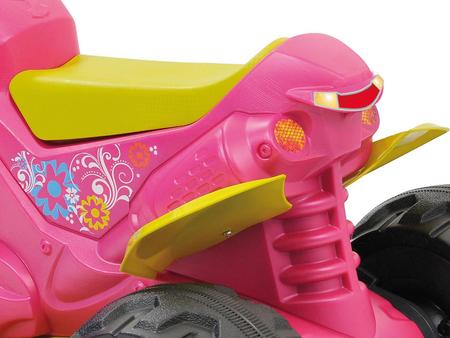 Mini Moto Elétrica Infantil XT3 2 Marchas 6V - Rosa