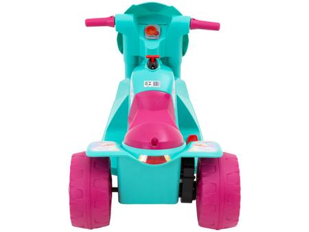 Moto Eletrica Infantil Triciclo Bandeirante Banmoto 6V Rosa - Maçã